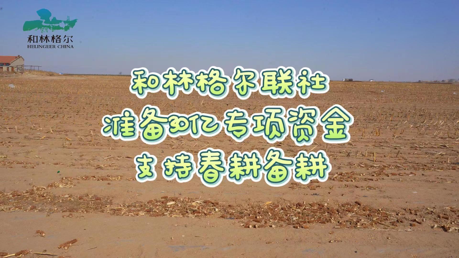 和林格爾聯社準備30億專項資金支持春耕備耕